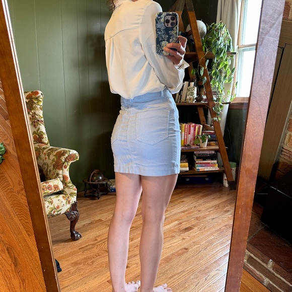 Baby blue forever 21 mini skirt - Picture 3 of 5